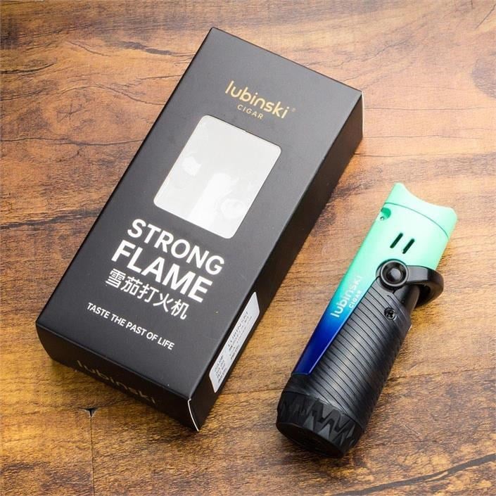 Lubinski Lion Çift Torch Puro Çakmağı Blue Ice