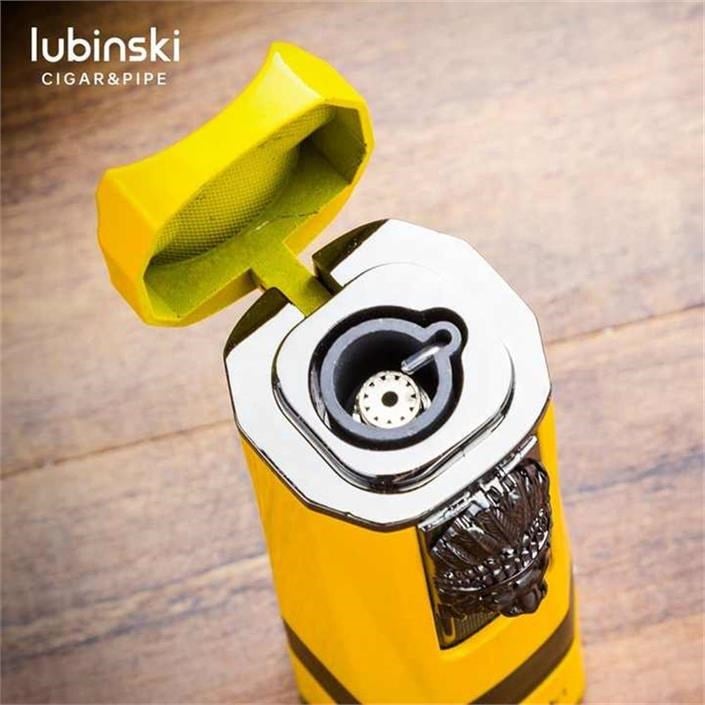 Lubinski Lion Sehpalı Delicili Tek Torch Puro Çakmağı Gold