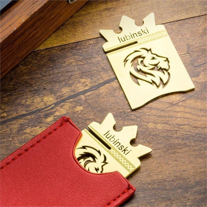 Lubinski New Lion Özel İşleme Motifli Puro Sehpası Gold Lion-1