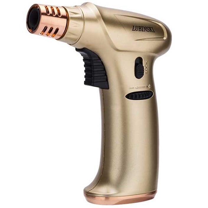 Lubinski Tek Torch Puro Masa Çakmağı Gold