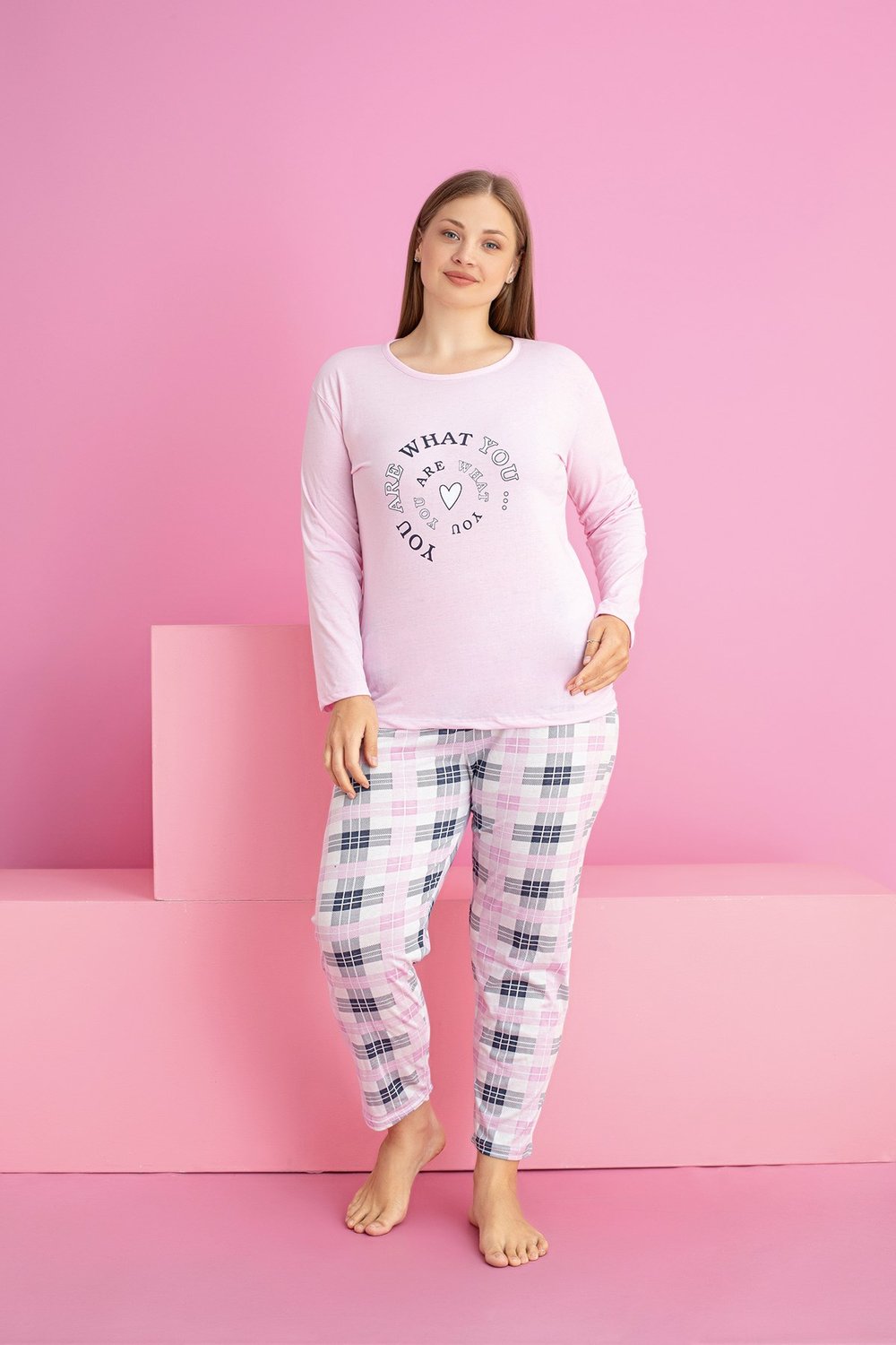 Büyük Beden SÜPREM Pijama Takımı