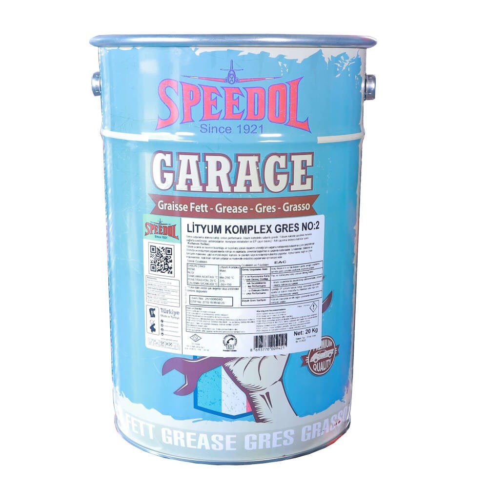 Speedol Lityum Kompleks Mavi Gres NLGI 2 – 20 KG