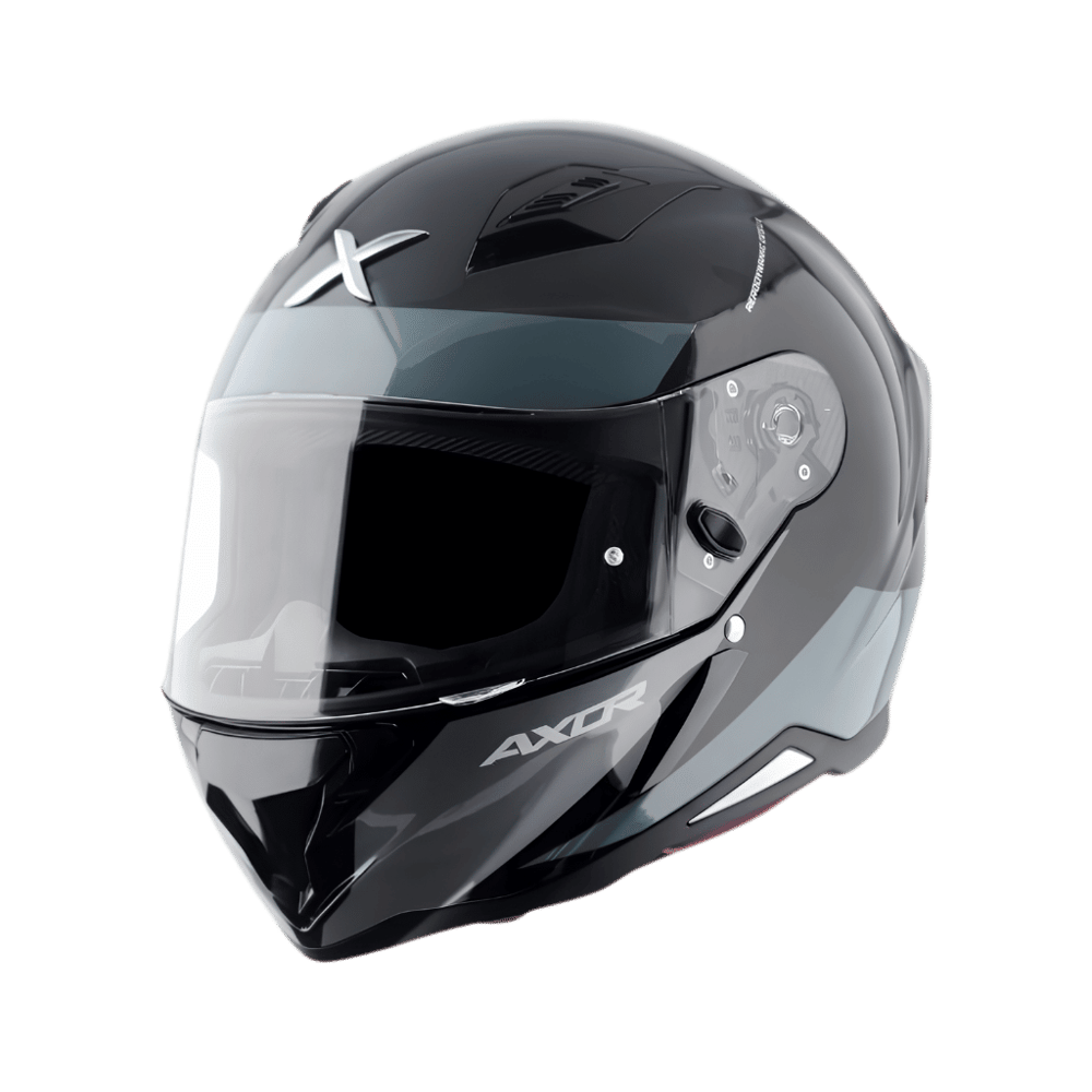 Axor SH-890 Hunter Turbo-E Siyah Gri Motosiklet Kaskı