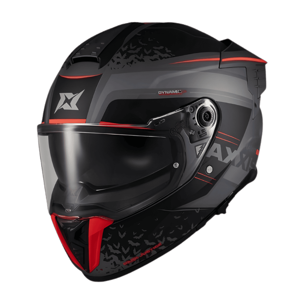 Axxis Hawk Sv Evo Justice C1 Siyah Kırmızı Motosiklet Kaskı