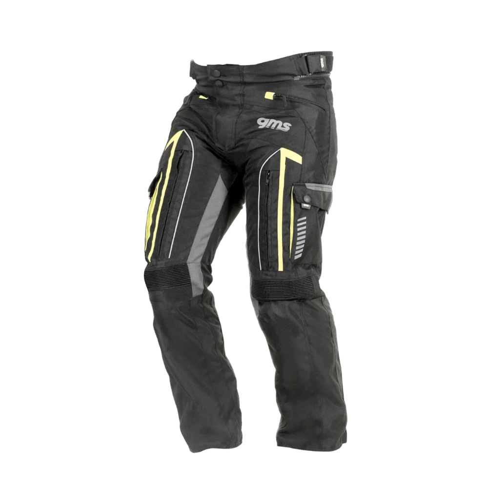 GMS Everest WP Su Geçirmez Motosiklet Pantolonu - Siyah Sarı
