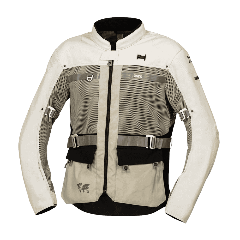iXS Venture-Big Air 1.0 CE Seviye 2 Korumalı Yazlık Fileli Adventure Motosiklet Montu