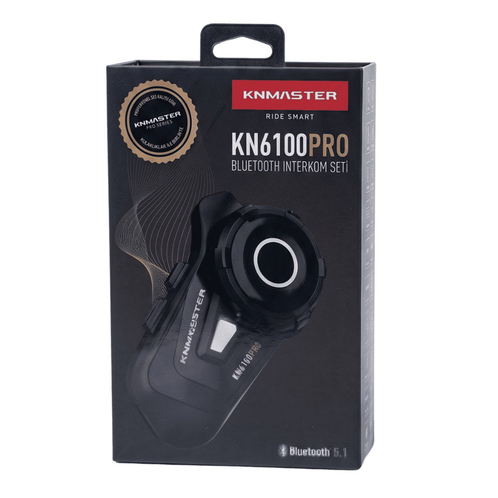 KNMASTER KN6100 PRO Motosiklet Kask İnterkom Bluetooth Intercom Kulaklık Seti