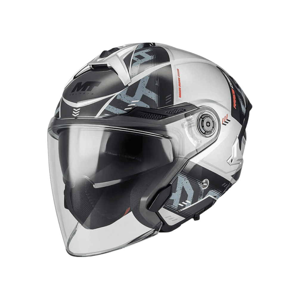 Mt Helmets Cosmo Sv Arrow C2 Parlak Açık Kask