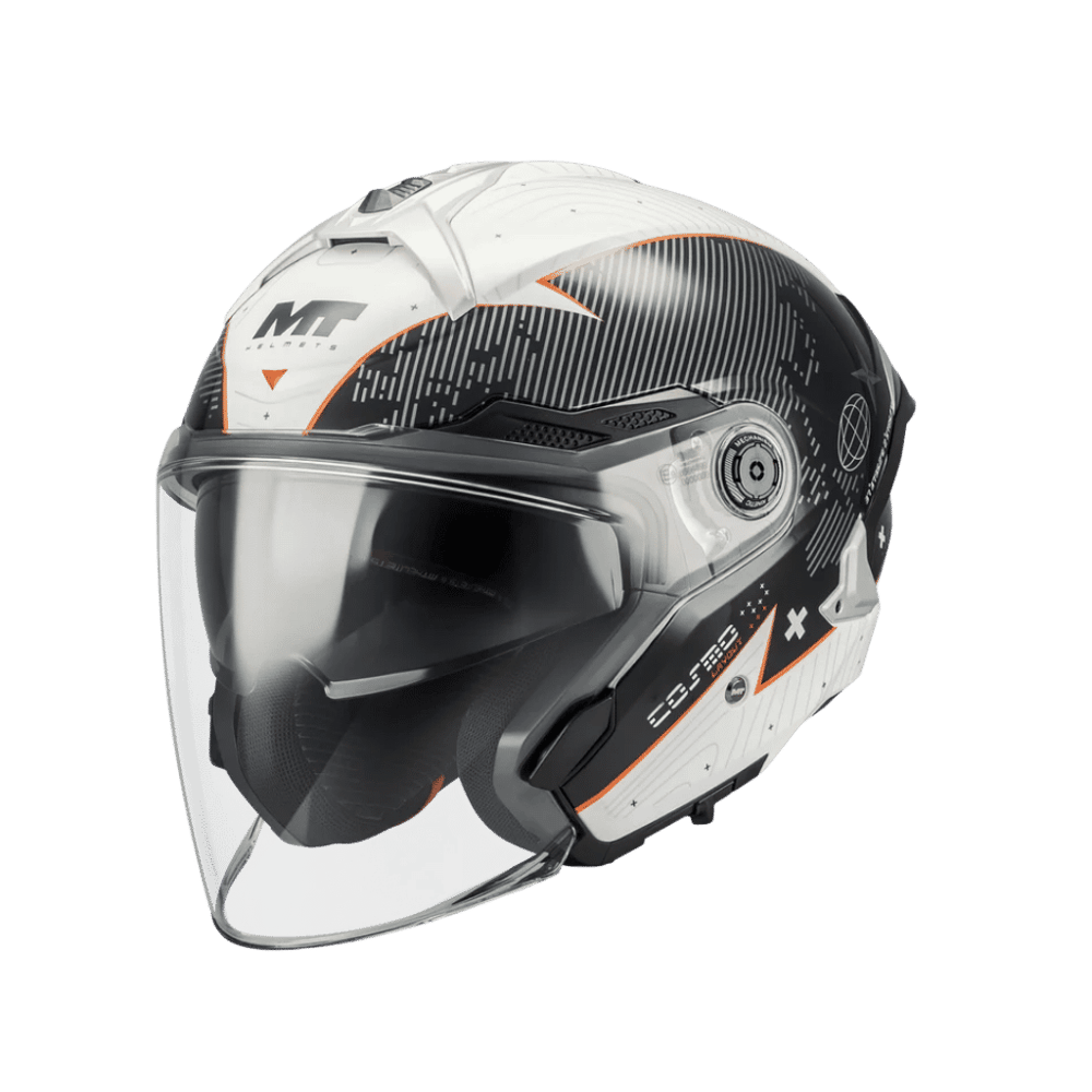 Mt Helmets Cosmo Sv Layout A1 Parlak Açık Kask