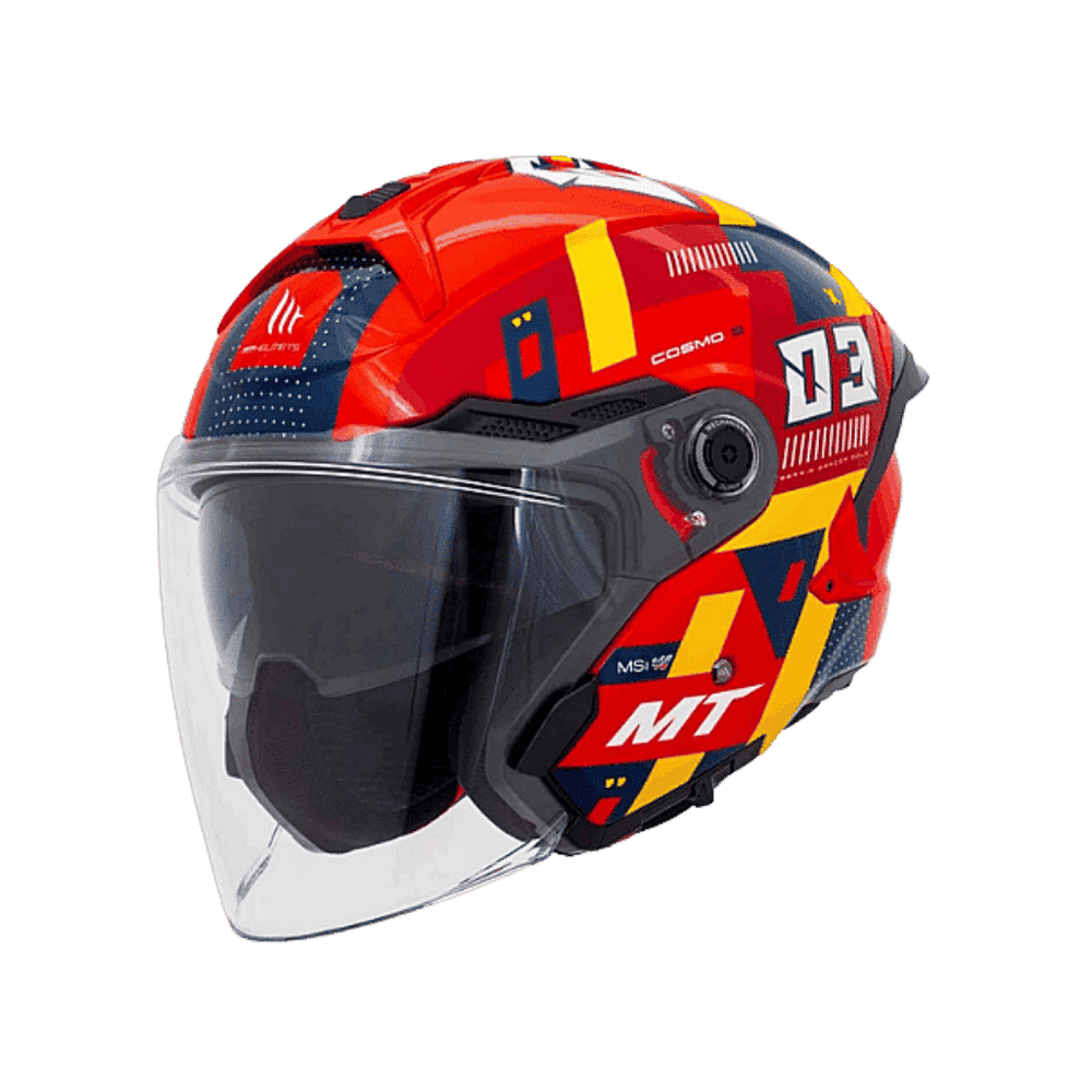 Mt Helmets Cosmo Sv Sergio Garcia E5 Parlak Açık Kask