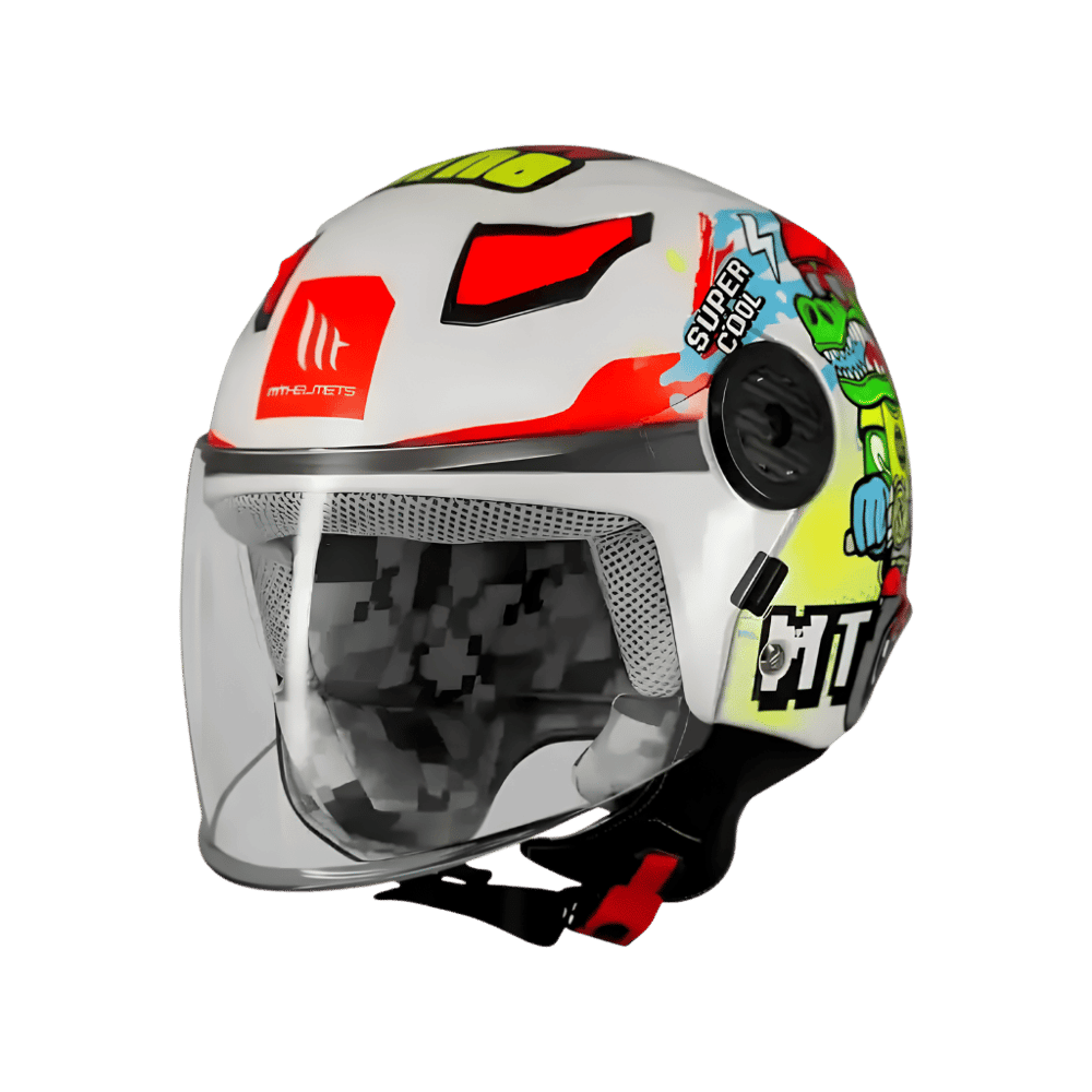 MT Helmets Genç Lite Dino A0 Parlak Kid