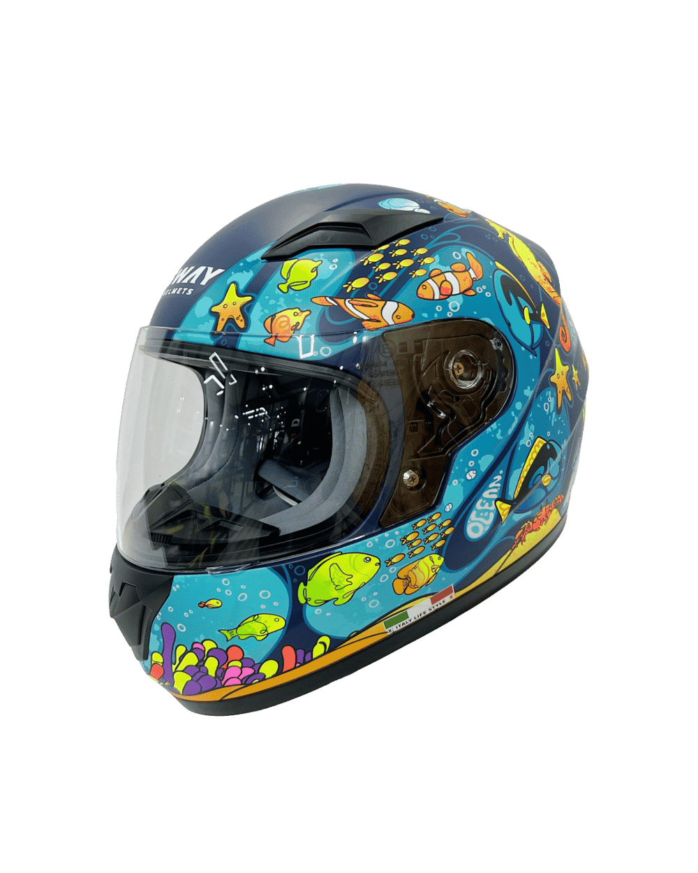 Sway FS-185K Ocean Çocuk Kaskı - Siyah / Mavi