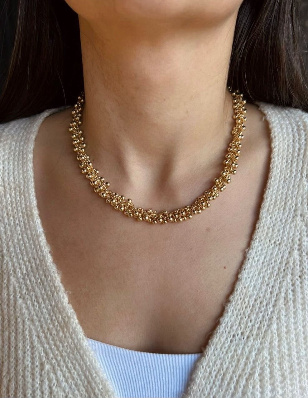 Gold Toplu Kolye
