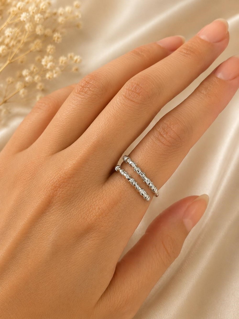 Eskitme Döngü Silver Yüzük