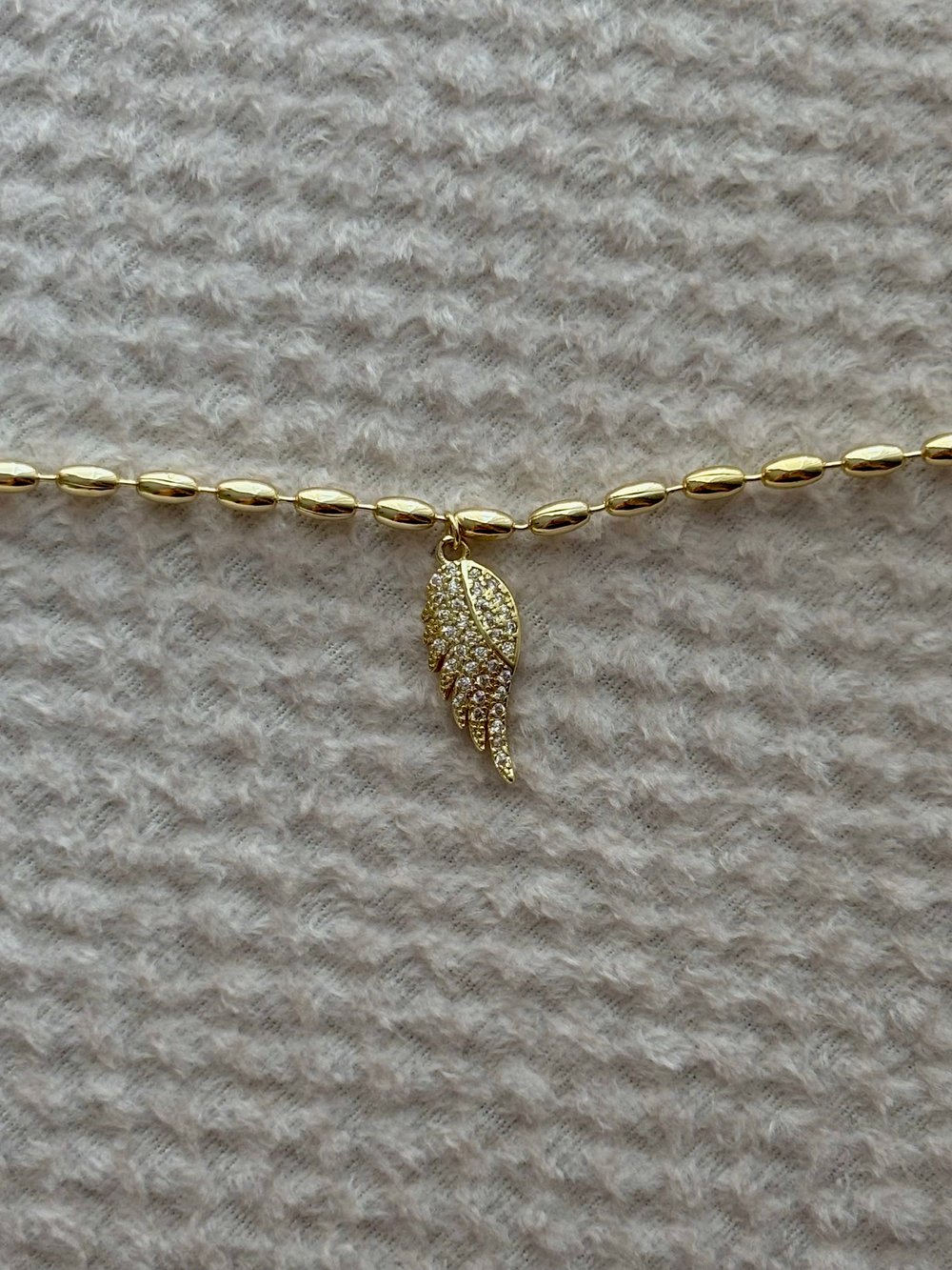 Kanat Charmlı Gold Halhal