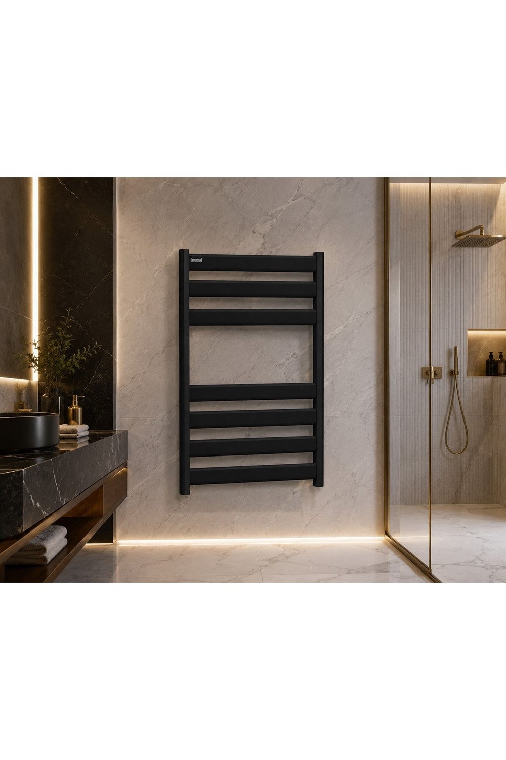 Alüminyum Mat Siyah 50x70 Petsa Slim Havlupan