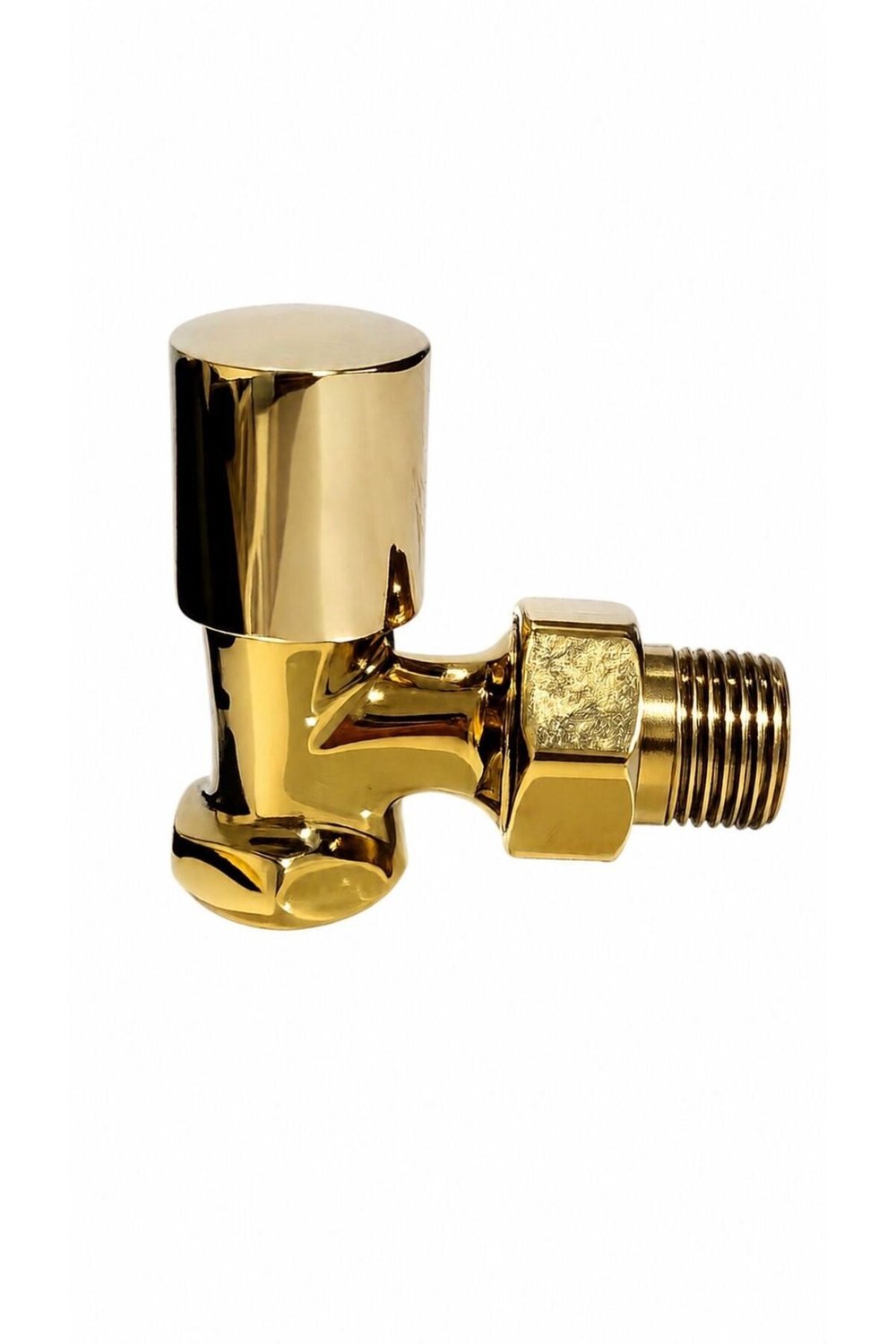 Premium Radyatör Havlupan Vanası Köşe Tip 1/2'' Gold ( Altın )