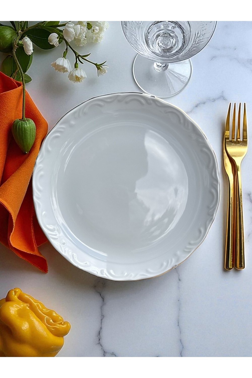 Altın Yaldız 19cm Tatlı Tabak 12'li
