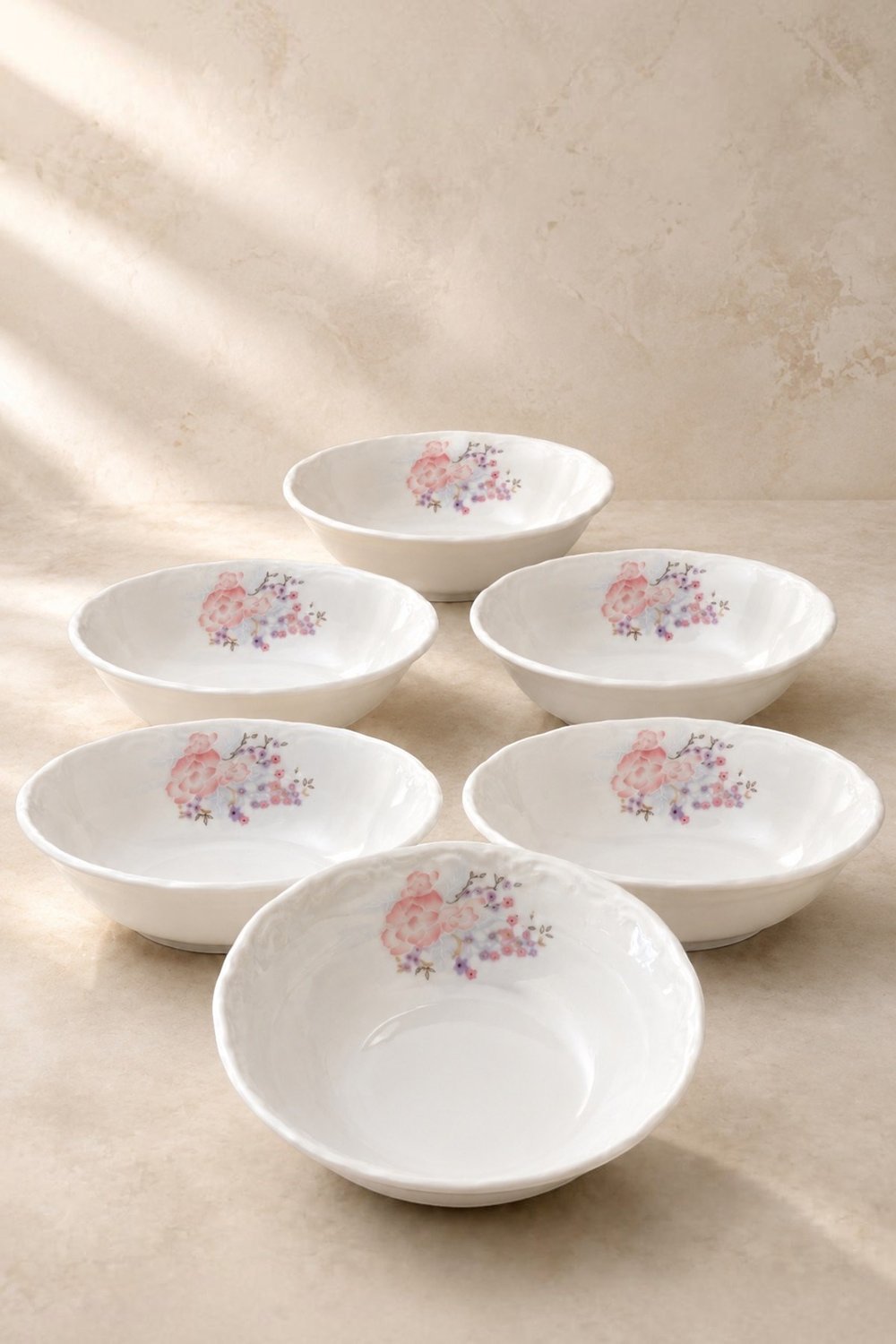 Porland Porselen Glorya  14 cm Kase 6 Adet