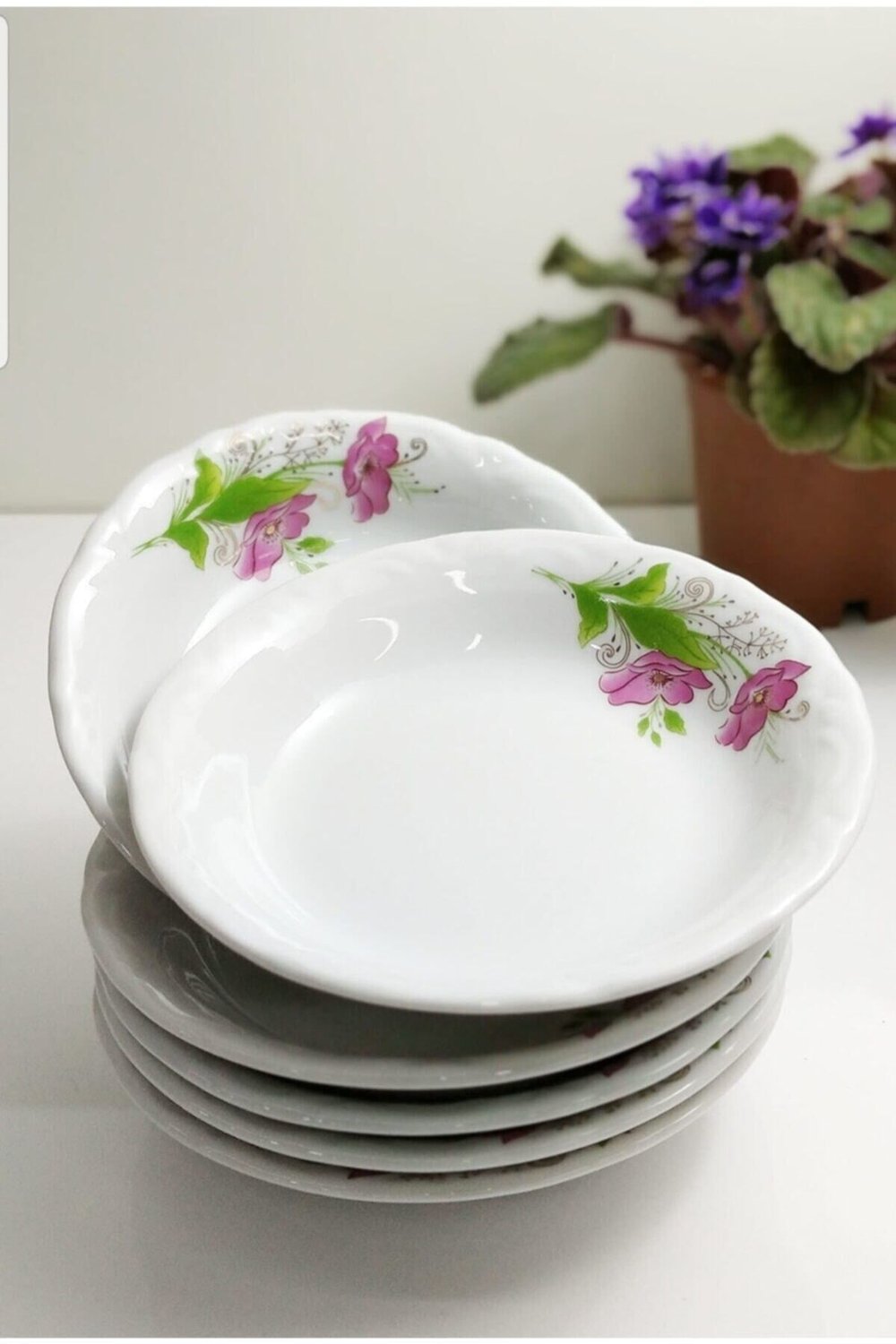 Porselen Yemek Tabağı Lal 16cm 6lı