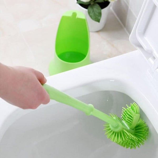 Ergonomik Silikon Tuvalet Fırçası