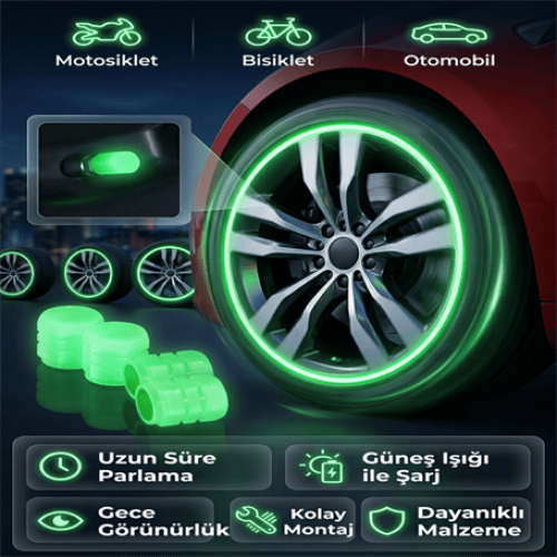 FOSFORLU GECE PARLAYAN SİBOP KAPAĞI