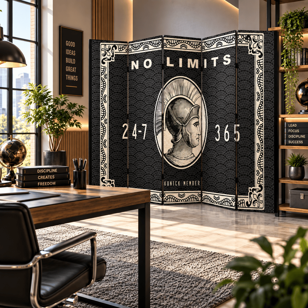 No Limits Vintage Savaşçı Temalı Dekoratif Paravan