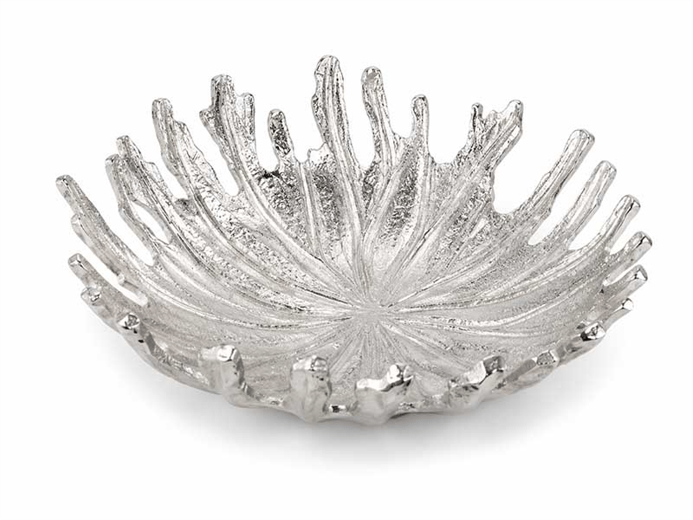 ÇOK KOLLU DÖKÜM DEKORATİF KASE SILVER 10X31X31
