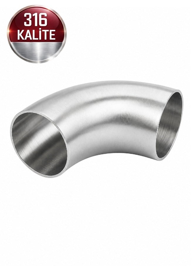 Paslanmaz Çelik Patent Dirsek | Krom 316 Kalite | Kaynak Ağızlı