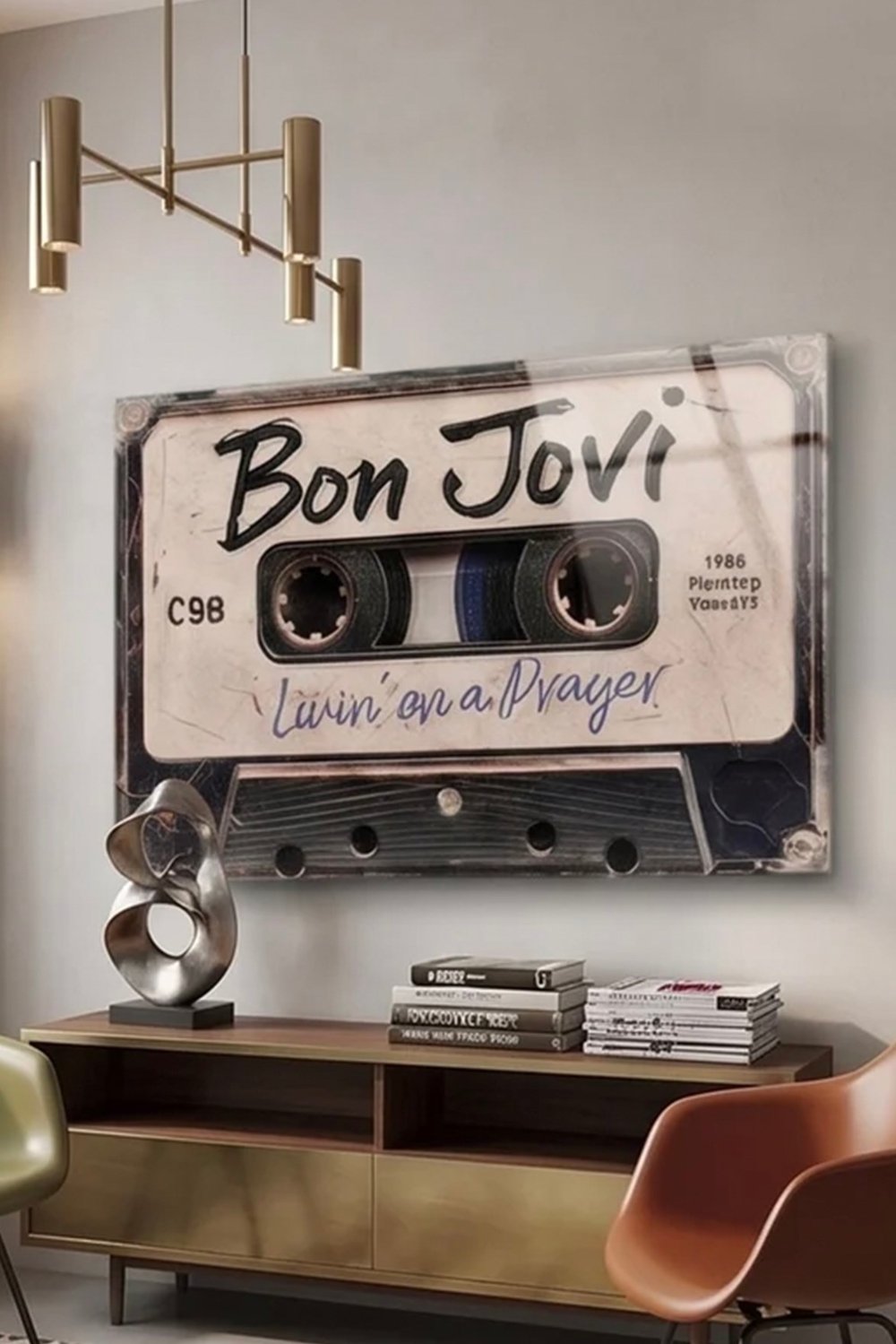 Bon Jovi Poster Pleksi Tablo – Modern ve Nostaljik Duvar Sanatı