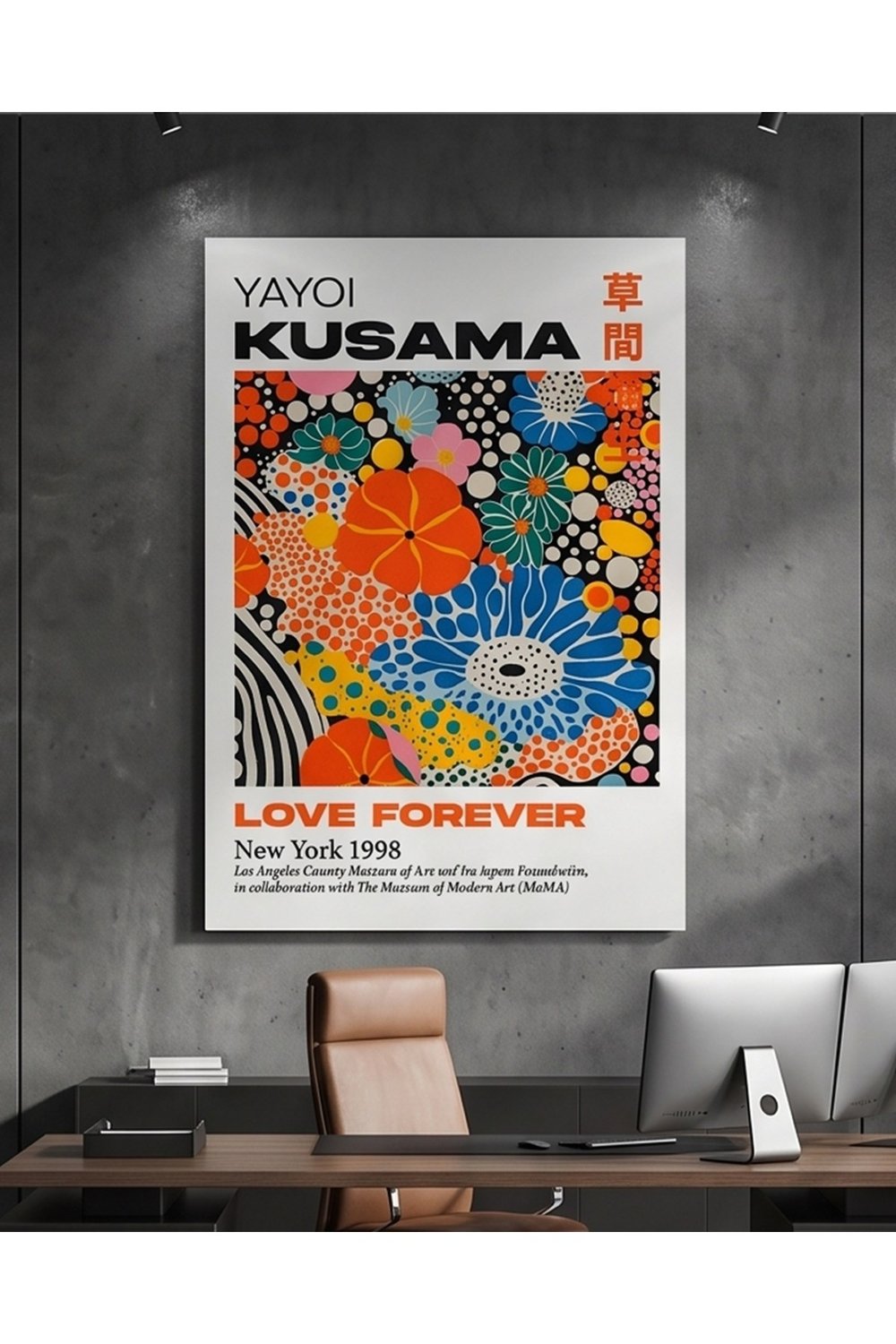 Yayoi Kusama Pleksi Tablo