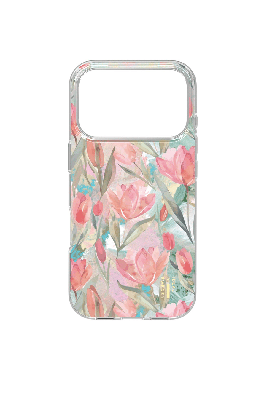Clear Case MagSafe iPhone 17 Pro Tulip Bloom Telefon Kılıfı