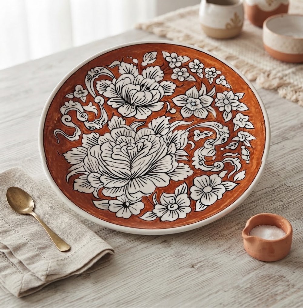 Güllü Tabak Modeli 30*30