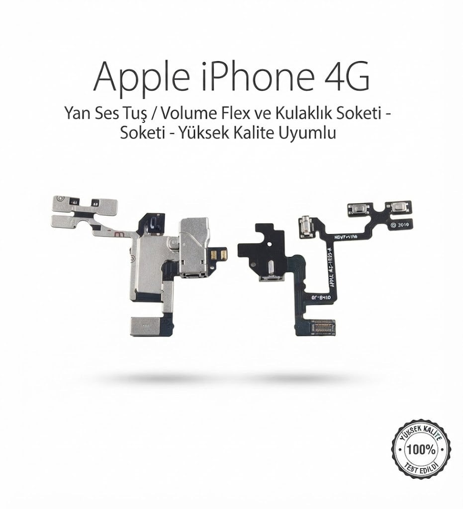 iPhone 4 Kulaklık Soketi Film - Yan Ses Hoparlör Jack Giriş Yuvası 