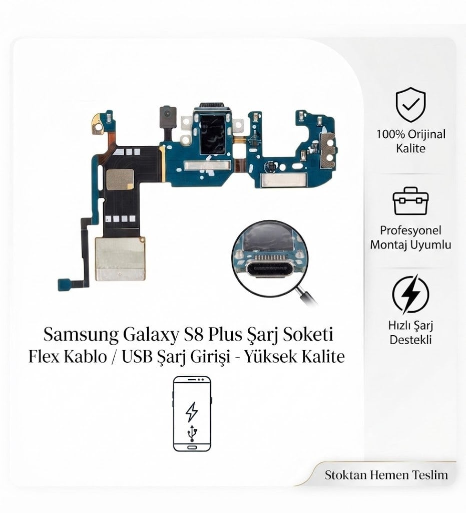 Samsung Galaxy S8 Plus Orijinal Şarj Soketi, Mikrofon G955