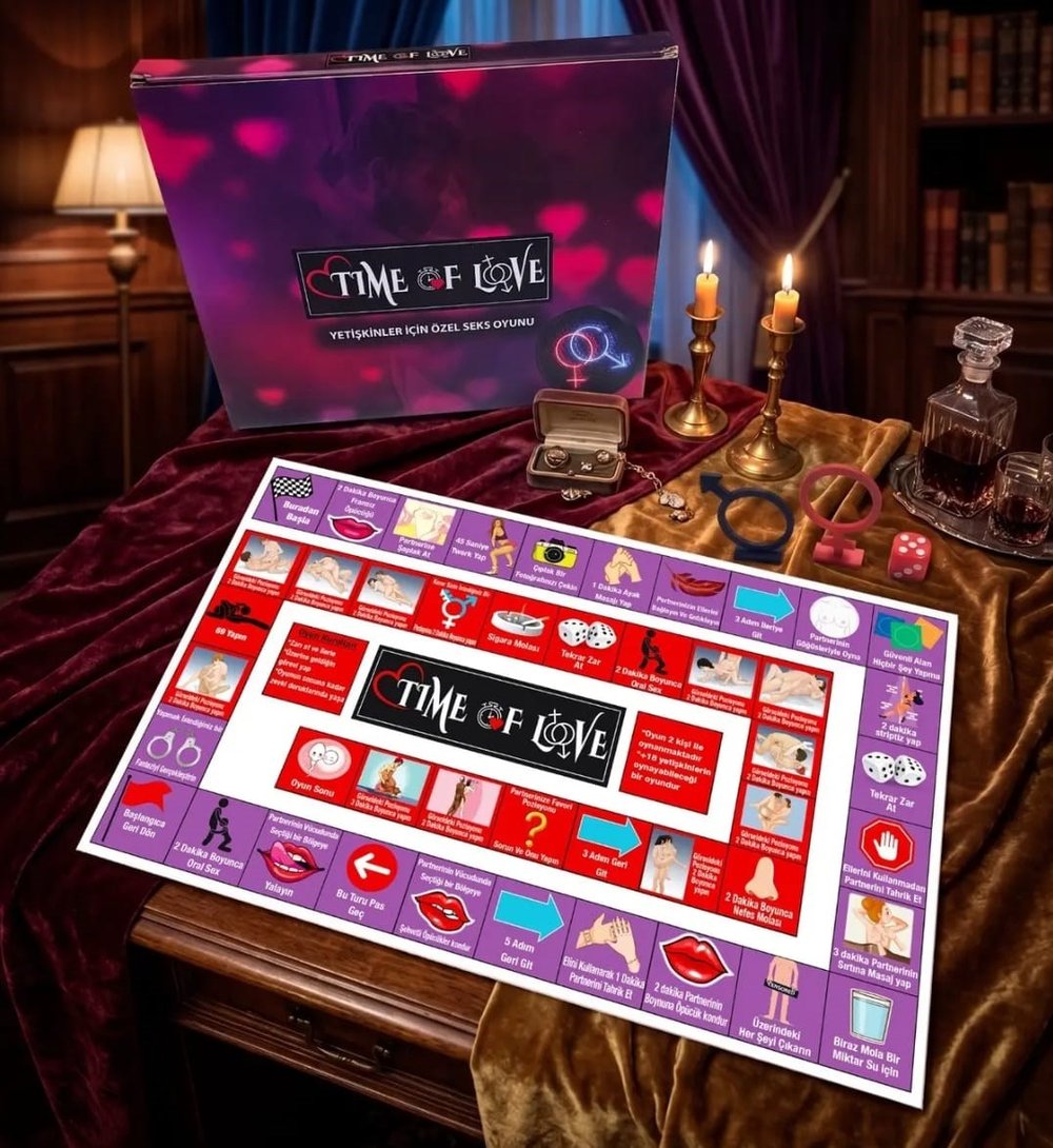 Time Of Love Yetişkinler İçin Monopoly Tipi Aşk & Fantazi Masa Oyunu