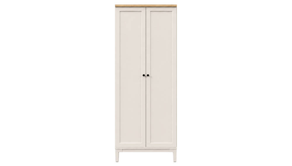 Flexi Genç Gardırop 2 Kapaklı (Sedef Krem)- 80