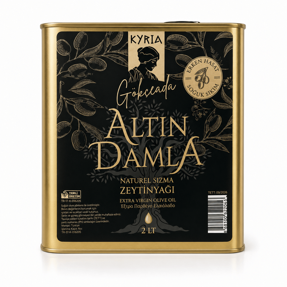ALTIN DAMLA ZEYTİNYAĞI 2 LT TENEKE
