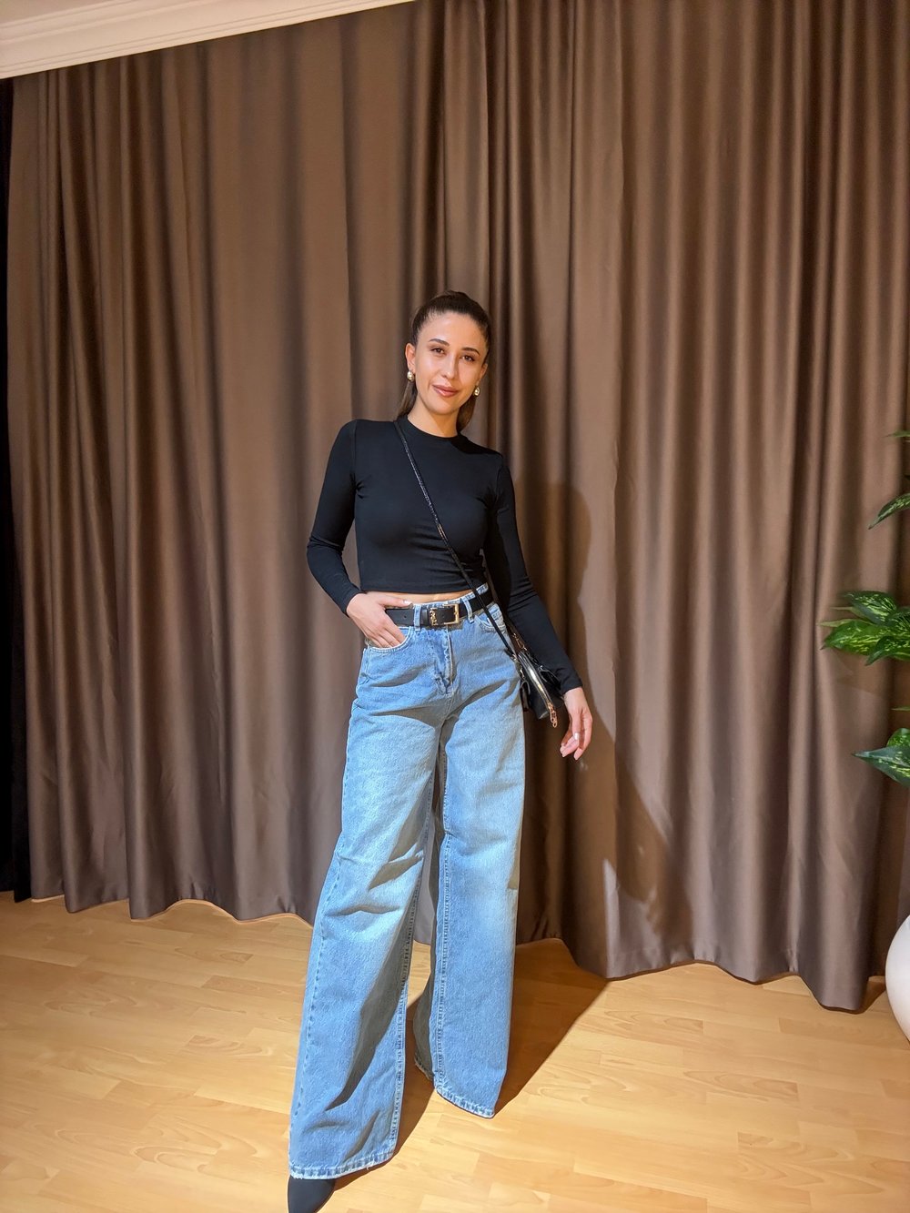 LİKRASIZ WIDE LEG JEAN