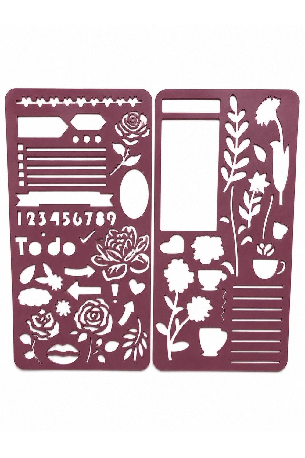 2'li Planner ve Journal Şablon Seti | Bullet Journal, Ajanda ve Scrapbook Stencil