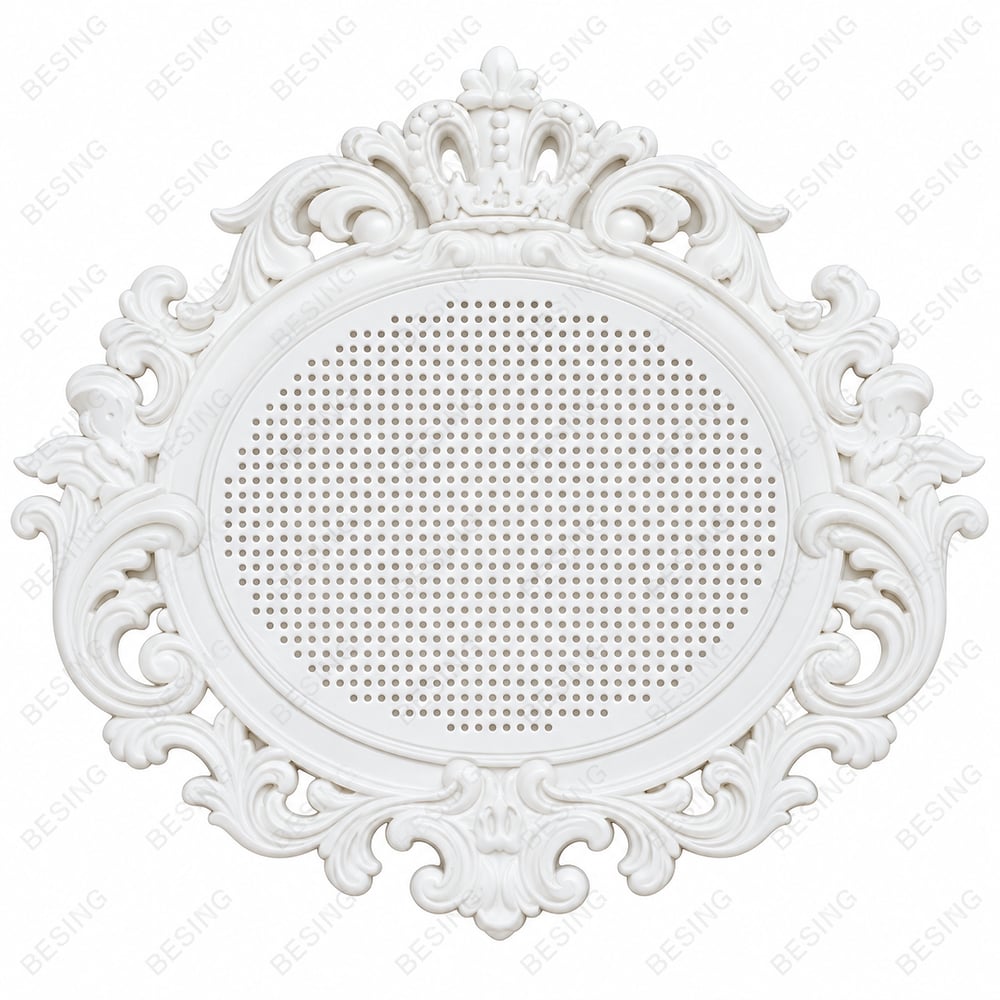 Barok Oval Etamin İşleme Çerçevesi – 40 × 30 İlmek