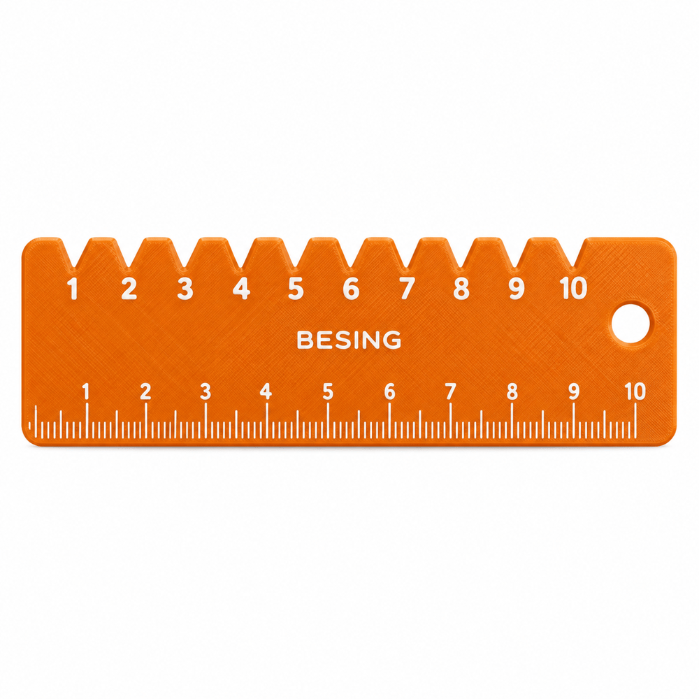 Çentikli Dikiş Cetveli – 10 cm Dikiş ve Kalıp İşaretleme Aparatı