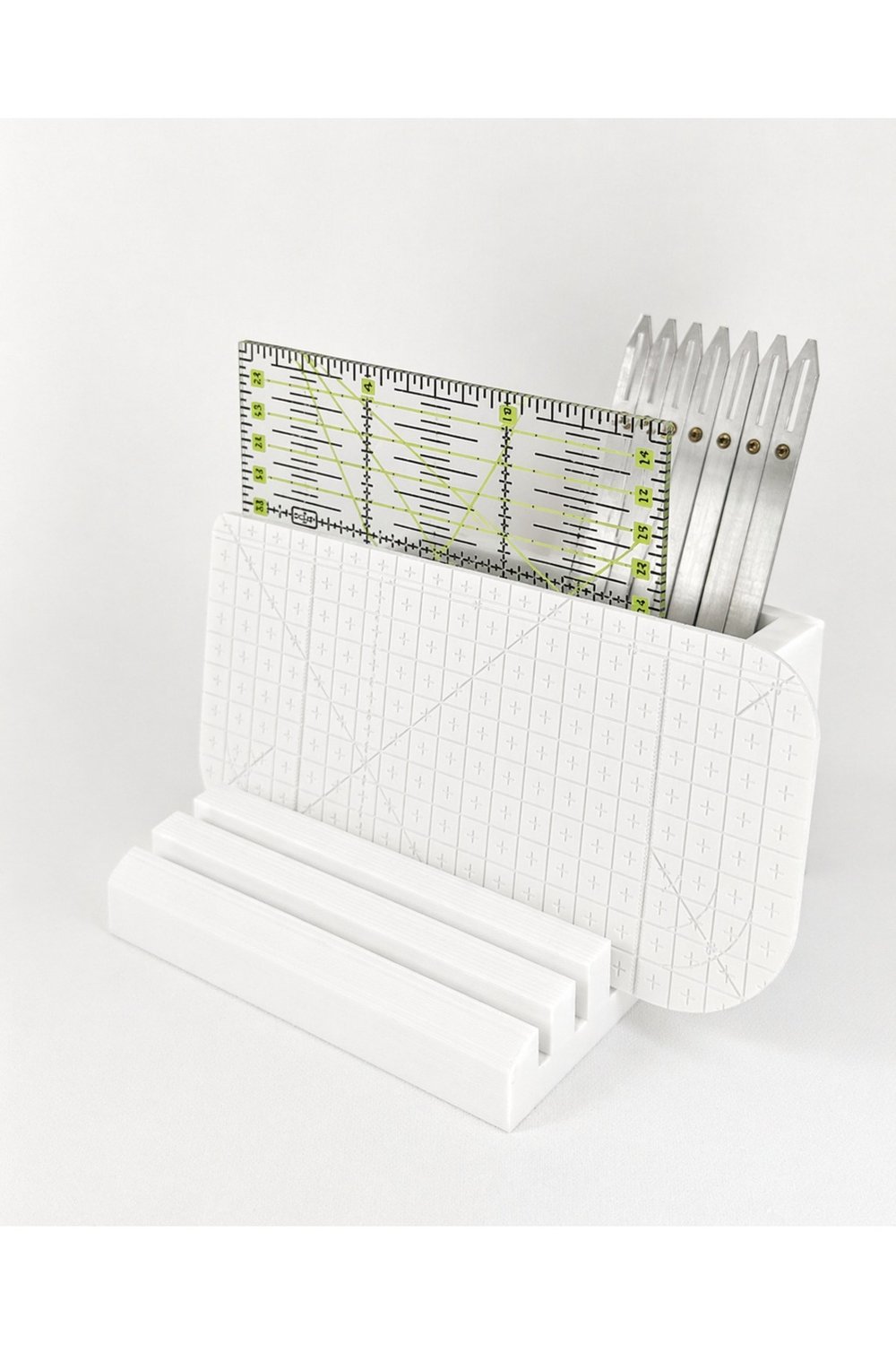 Çok Bölmeli Cetvel Düzenleyici | Masaüstü Organizer | 13×14 cm STOKTAKİ RENK GÖNDERİLİR