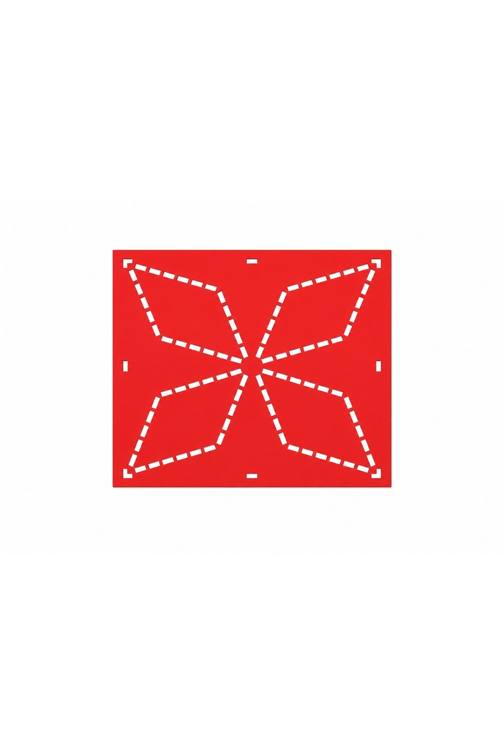 Sashiko Nakış Şablonu | Geometrik Desenli 3D Baskı Dikiş Kalıbı