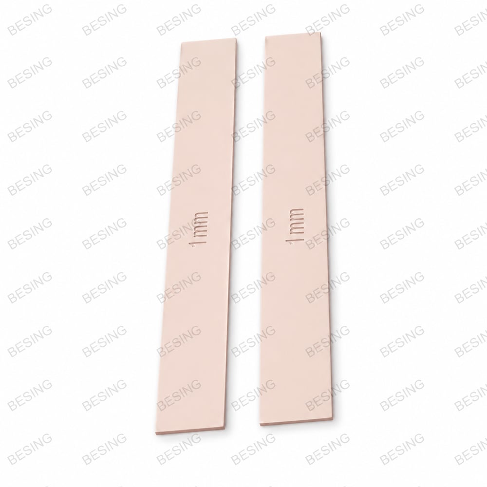 Seramik ve Kil Kalınlık Kılavuz Cetveli 20 cm – 1 mm, 2 Parça