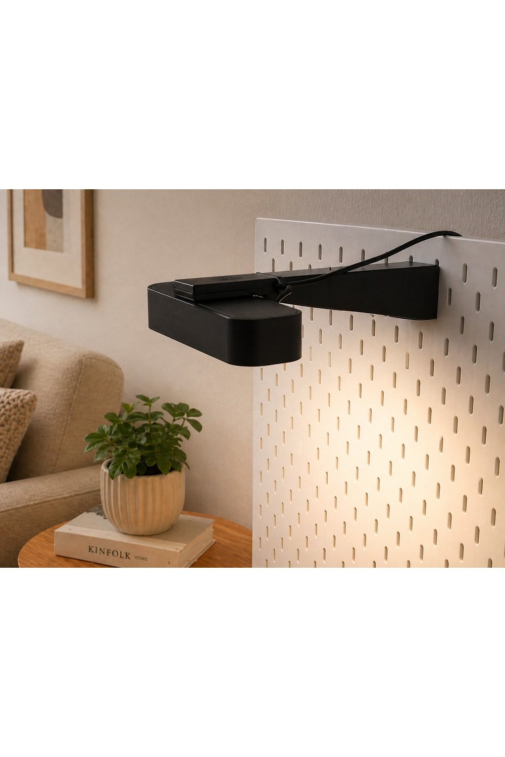 Skadis Uyumlu Işık Barı Montaj Aparatı | Pegboard Raf Tutucu | 3D Baskı