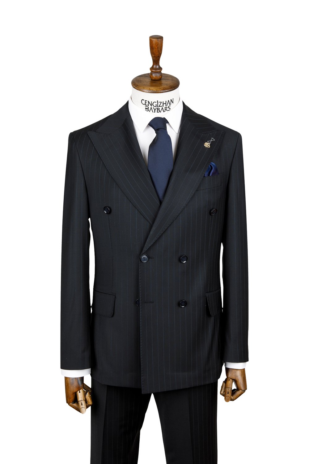 ÇİZGİLİ WOOL KRUVAZE TAKIM ELBİSE