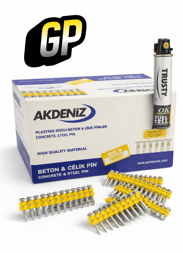 AKDENİZ ÇİVİ 2,9X27 BETON (1000+1 GAZ)