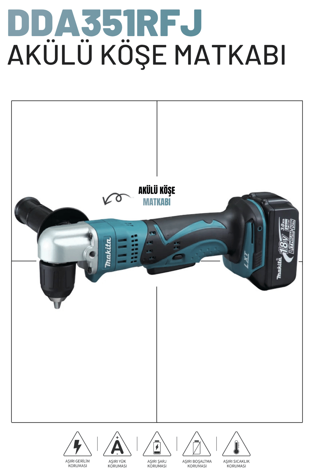 MAKITA DDA351RFJ AKULU KOSE MATKABI
