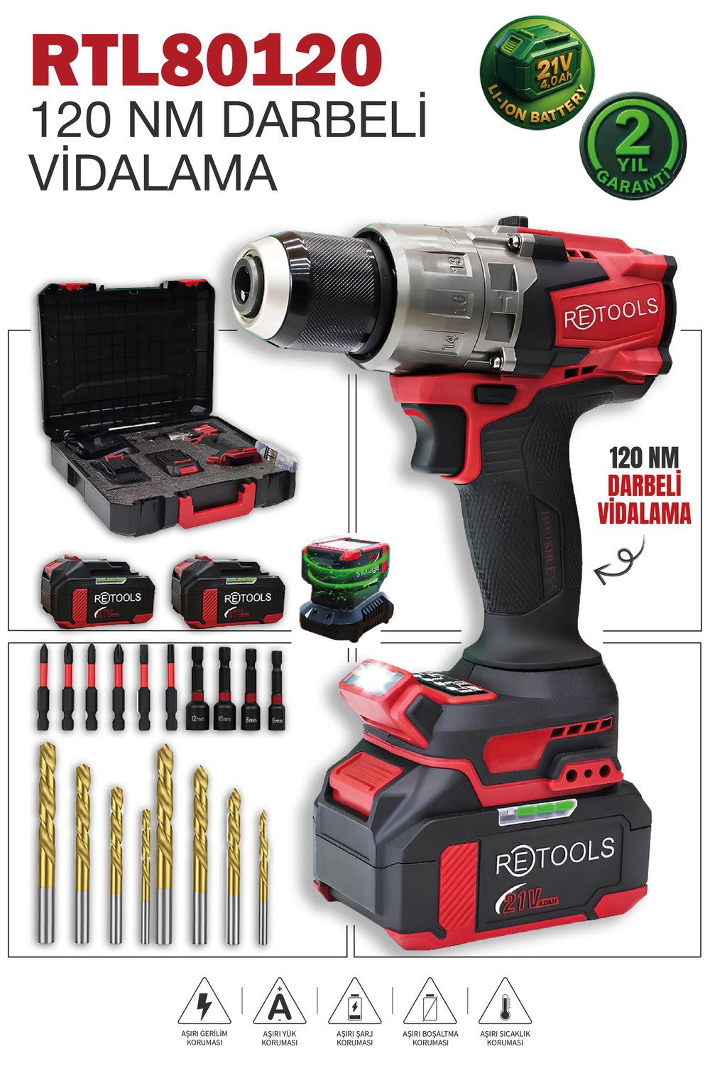 RETOOLS BORDO 120 NM VİDALAMA